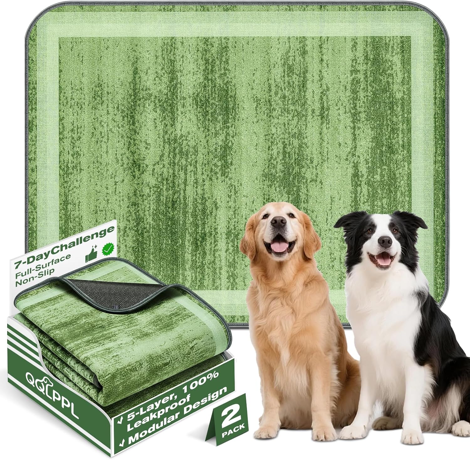 Washable Reusable Dog Pee Pads for Cats 2 Pack Waterproof Non-Slip | Washable Reusable Thick Waterproof Non-Slip - Image 12