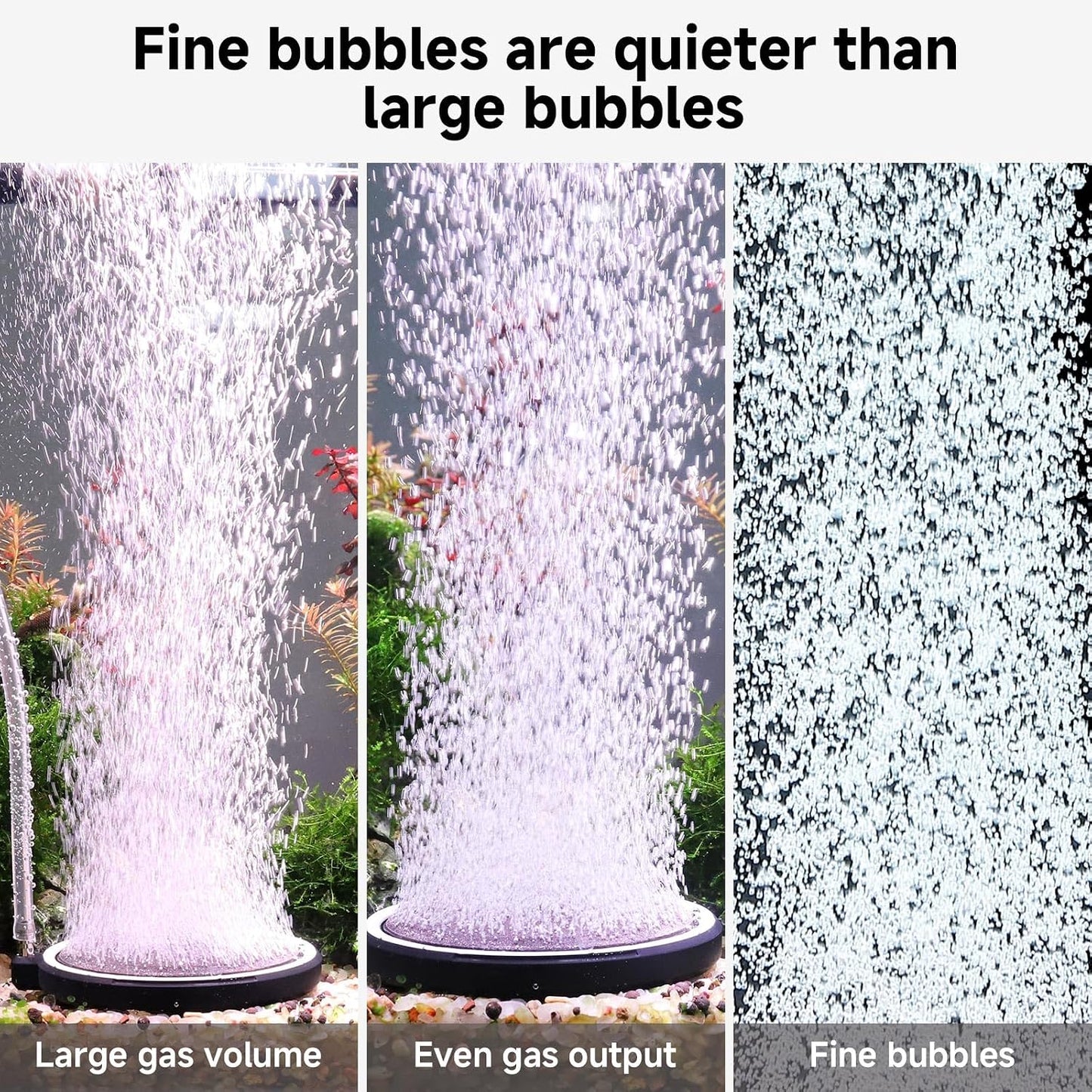 Hygger ultra fine micro bubble diffuser kit for hydroponics
