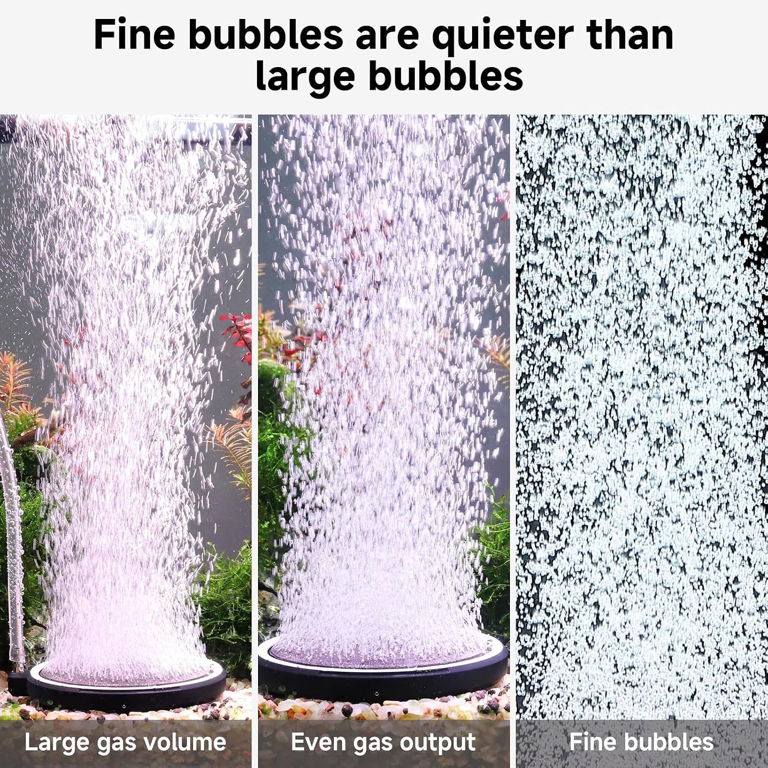 Hygger ultra fine micro bubble diffuser kit for hydroponics