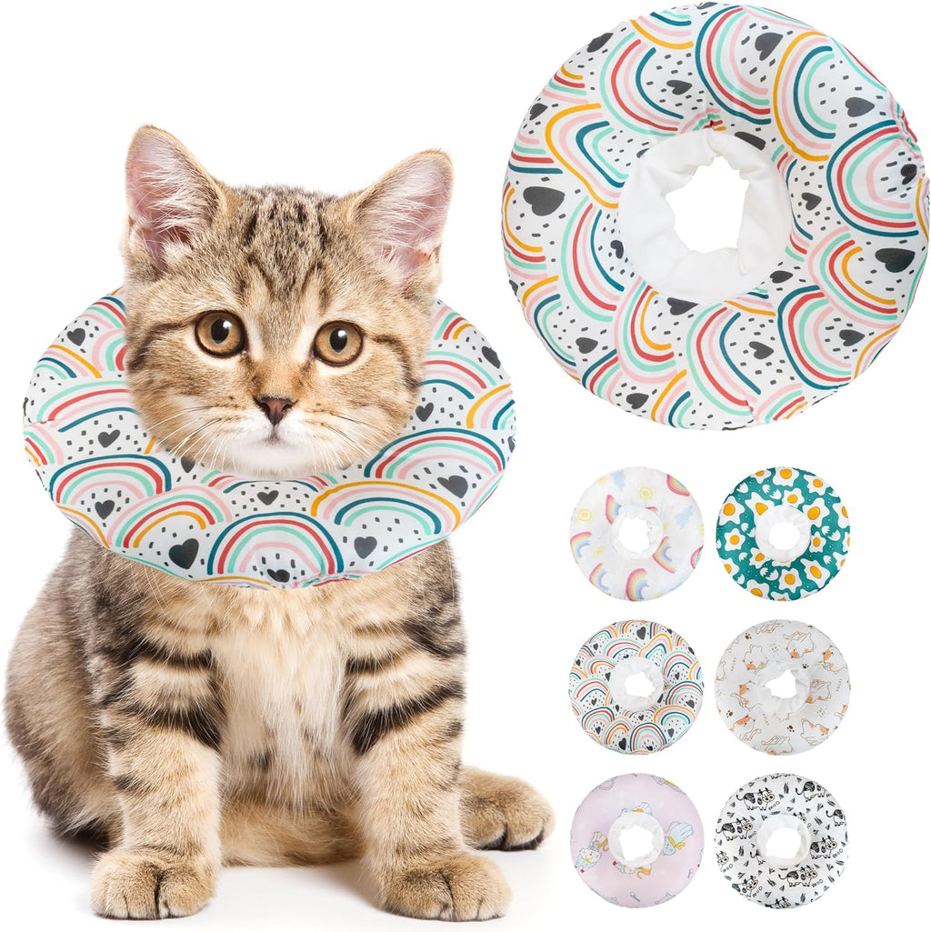Soft Cat Cone Collar, Cute Cat Recovery Collar Suitable for Small, Medium, Large Cats,Elizabethan Neck Collar for Cats After Surgery (Orange, Small) - Image 12