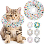 Soft Cat Cone Collar, Cute Cat Recovery Collar Suitable for Small, Medium, Large Cats,Elizabethan Neck Collar for Cats After Surgery (Orange, Small) - Image 12