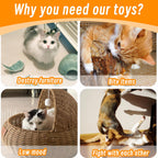 Close up of Seyezo cat toy texture and high quality fabric