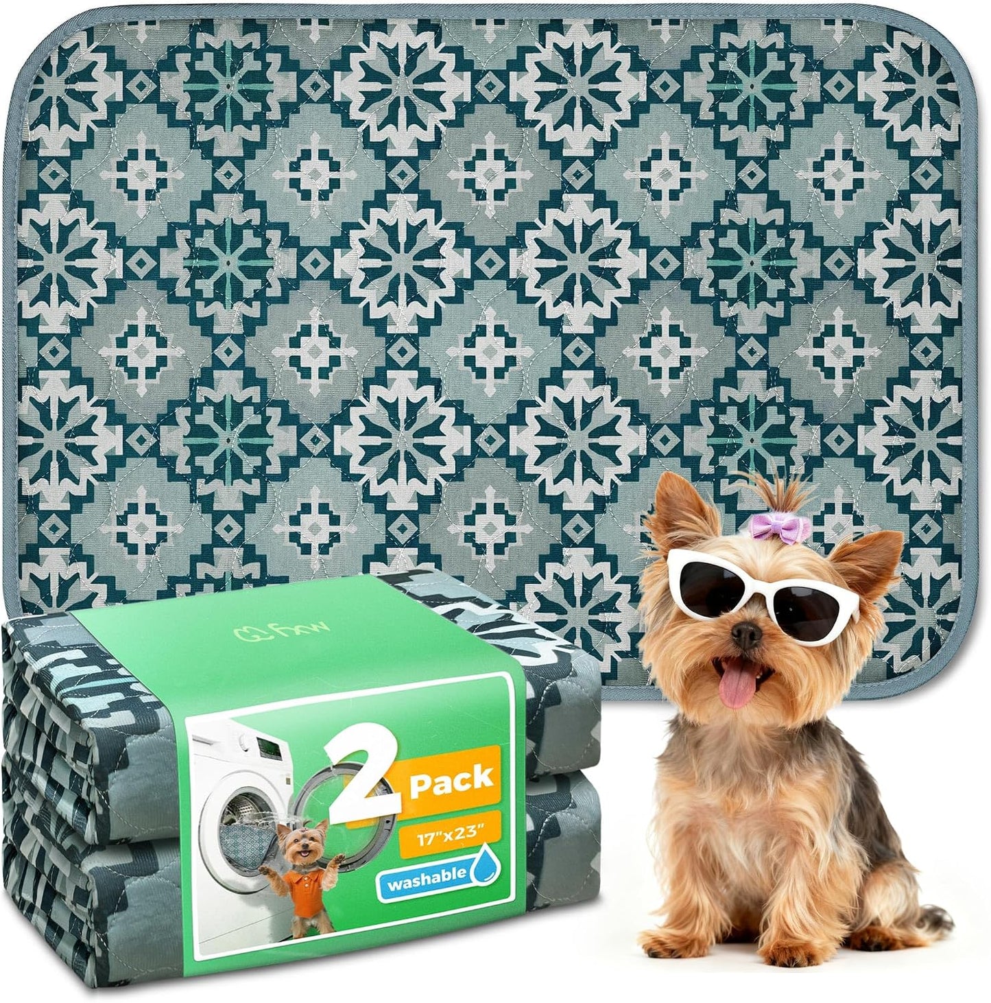 FXW Washable Pee Pads for Dogs, Puppy Pads with Super Absorbent, Specifically Designed for FXW Rollick/Homeplus 24inch 8 Panels Dog Playpen, 63" Square, Khaki, 1 Pack - Image 15