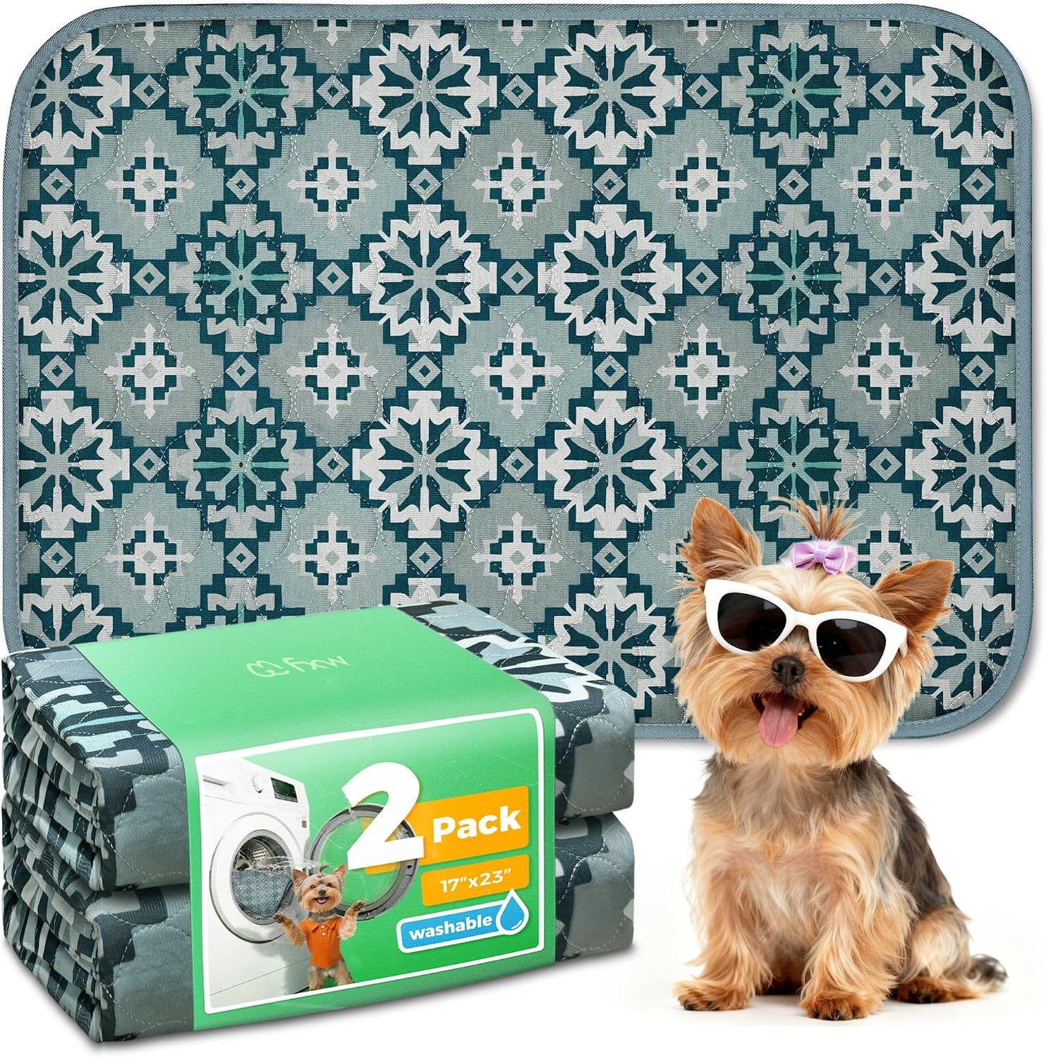 FXW Washable Pee Pads for Dogs, Puppy Pads with Super Absorbent, Specifically Designed for FXW Rollick/Homeplus 24inch 8 Panels Dog Playpen, 63" Square, Khaki, 1 Pack - Image 15