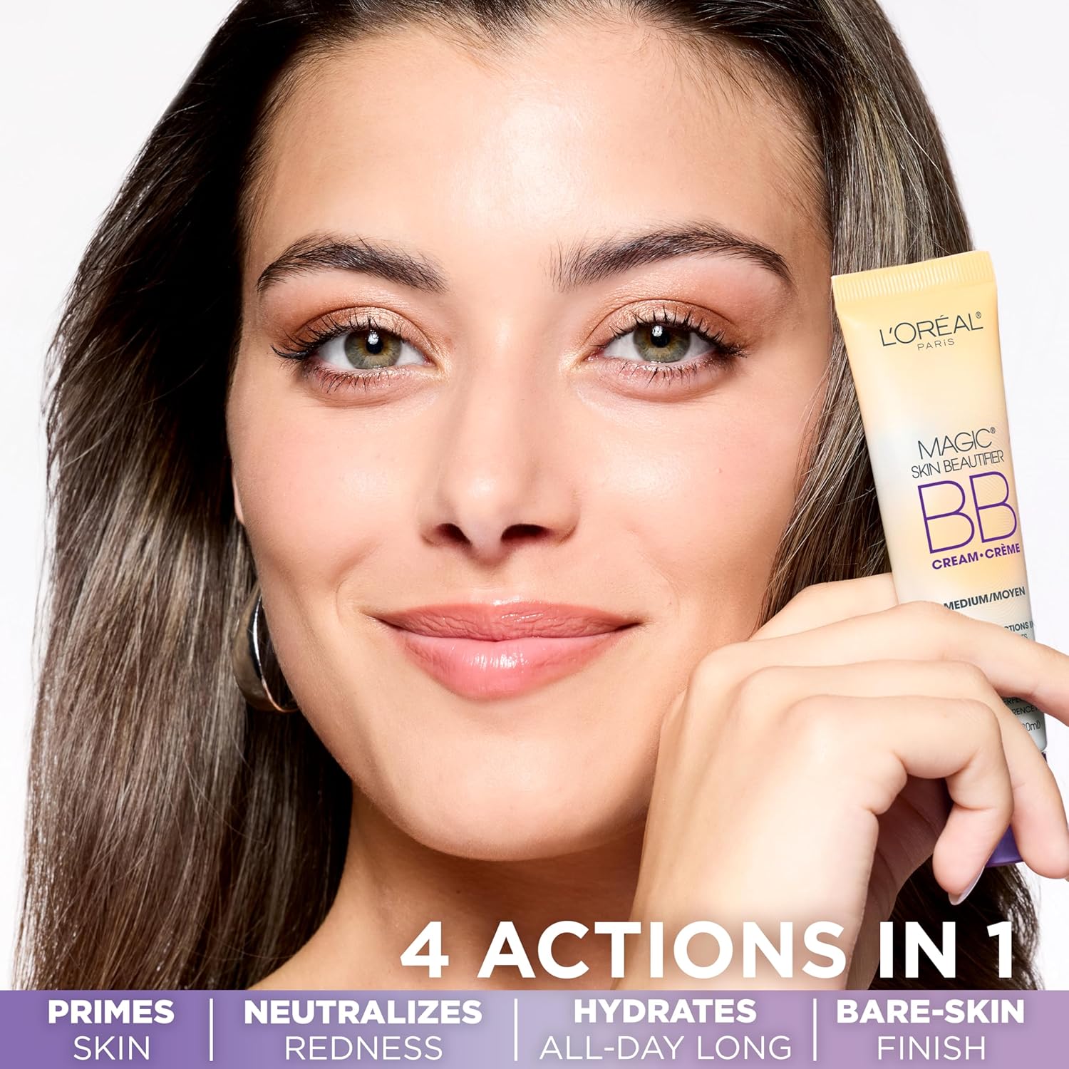 L'Oreal Paris tinted moisturizer in Medium shade texture cream