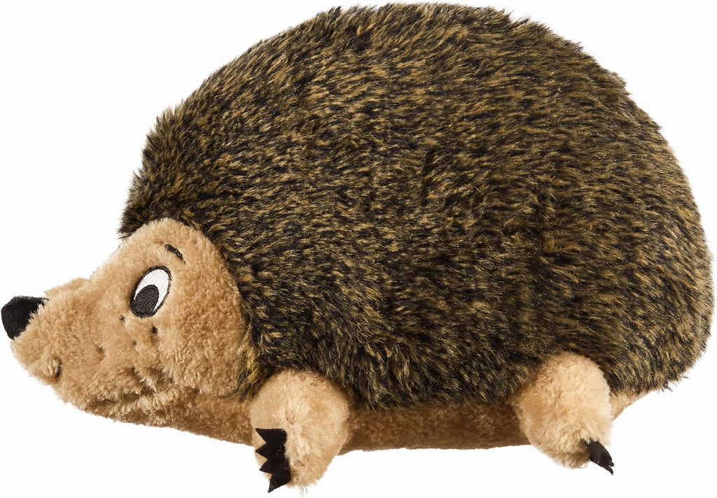 Sensory pet toy featuring squeaker rattle and grunting audio elements