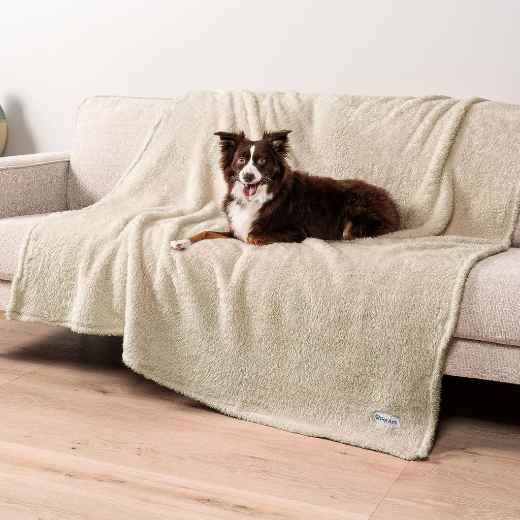 PetAmi Fluffy Waterproof Dog Blanket for Couch and Bed, Reversible Sherpa Pet Throw, Pee Proof Furniture Protector Sofa Cover, Washable Cat Blanket for Small Medium Dogs and Cats (Pink Blush, 24x32) - Image 12
