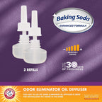 Two pack Arm and Hammer pet scented oil refill bottles side by side