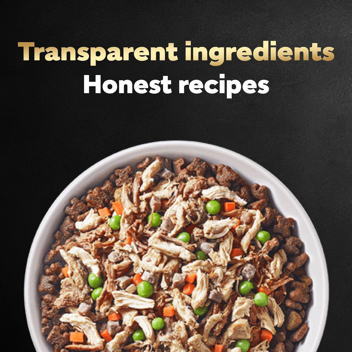 Single serve easy peel tray of Cesar dog food topper