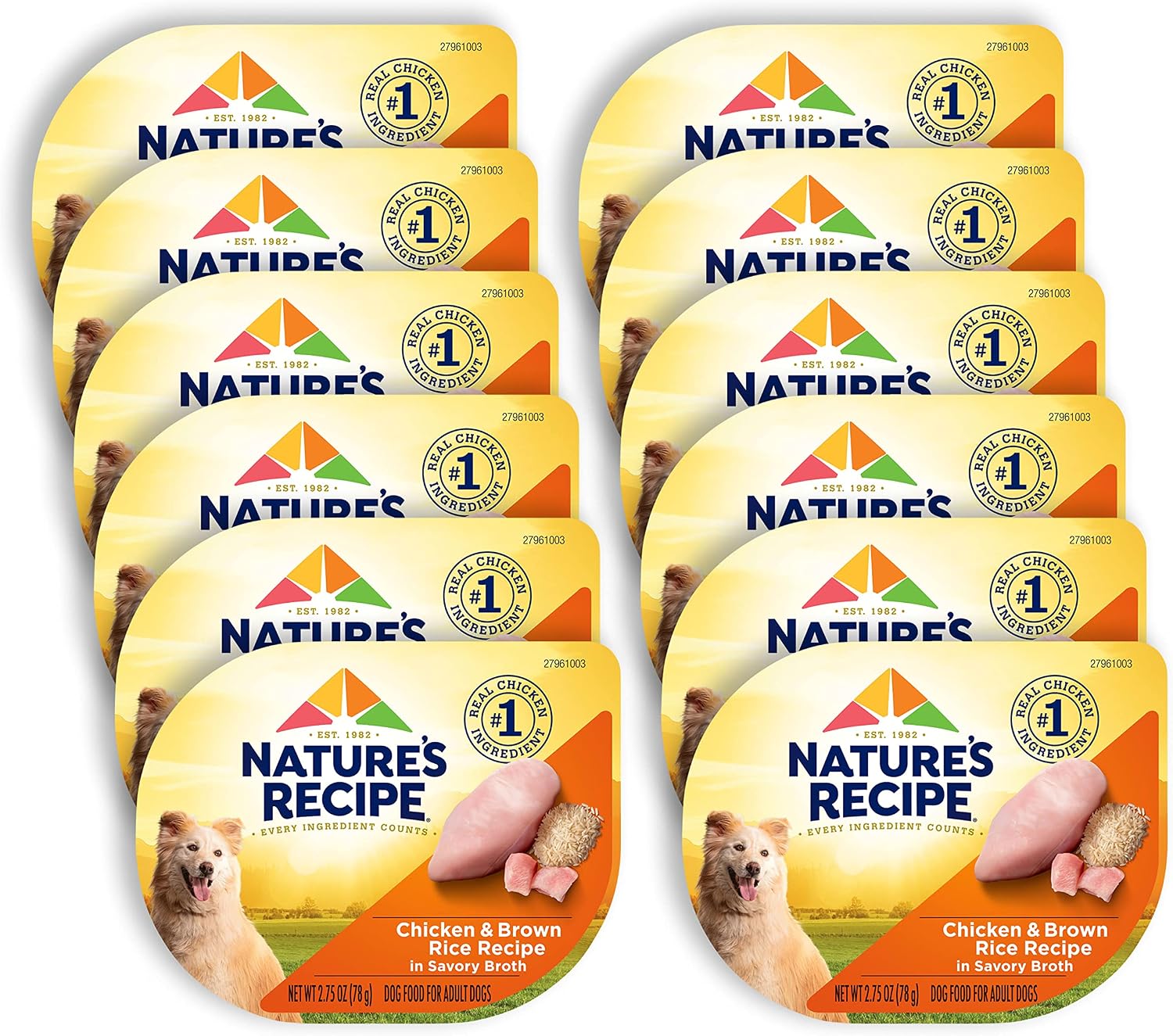 Nature's Recipe Chicken, Salmon and Turkey Recipes Variety Pack Wet Dog Food, 12-2.75 oz. Cups, 2 Count - Image 11