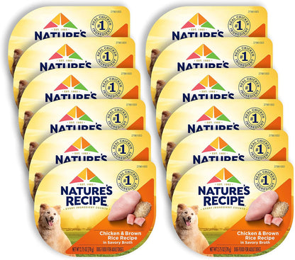 Nature's Recipe Chicken, Salmon and Turkey Recipes Variety Pack Wet Dog Food, 12-2.75 oz. Cups, 2 Count - Image 11