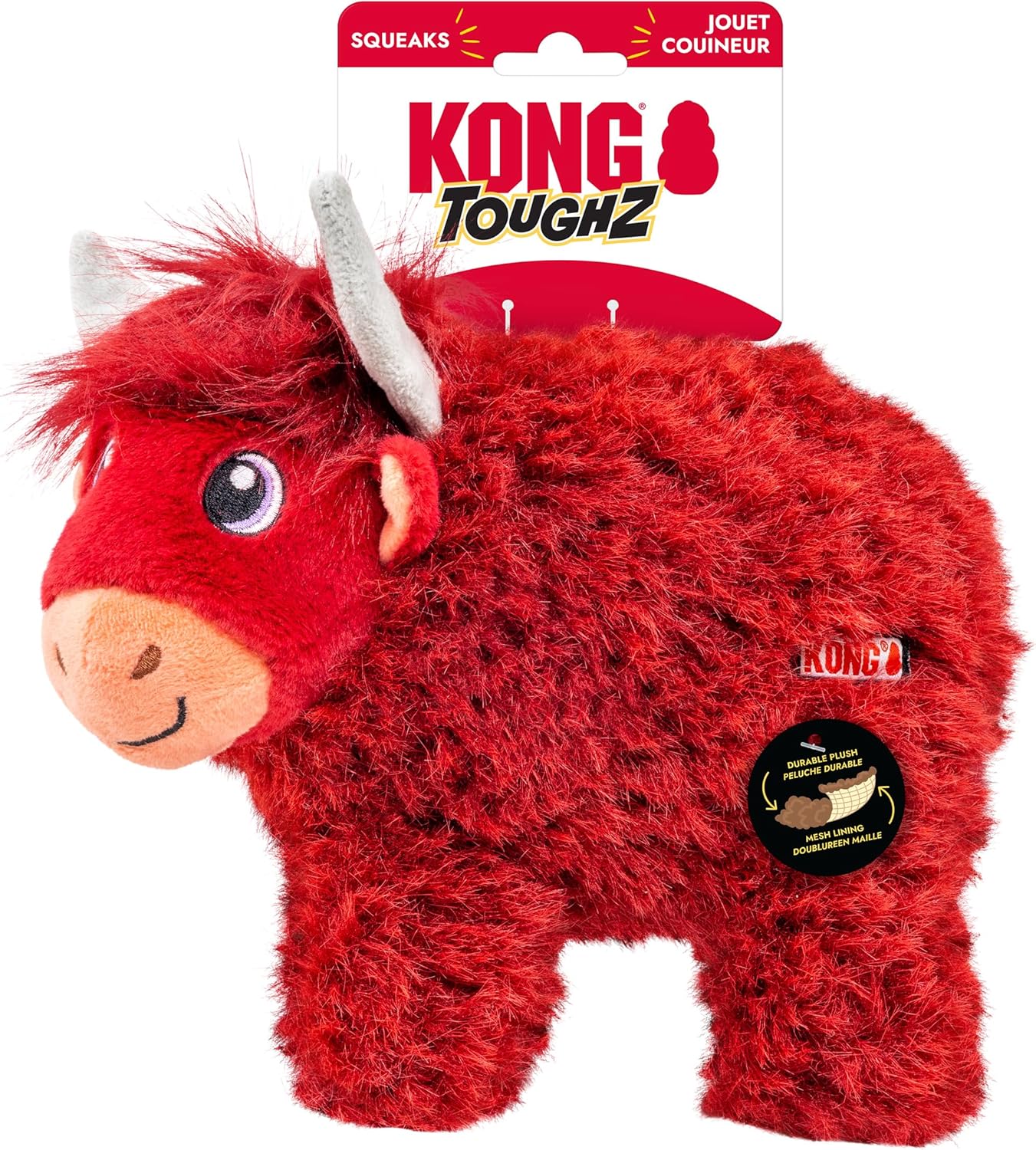 Medium size KONG Toughz llama dog toy for play