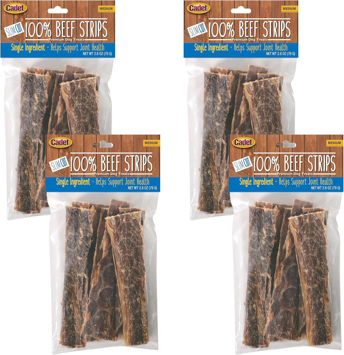 Cadet 100% Beef Strips Dog Treats, Single Ingredient Beef Esophagus Dog Jerky, Healthy High Protein Rawhide Alternative for Small & Large Dogs, 8 Ounce - Image 11