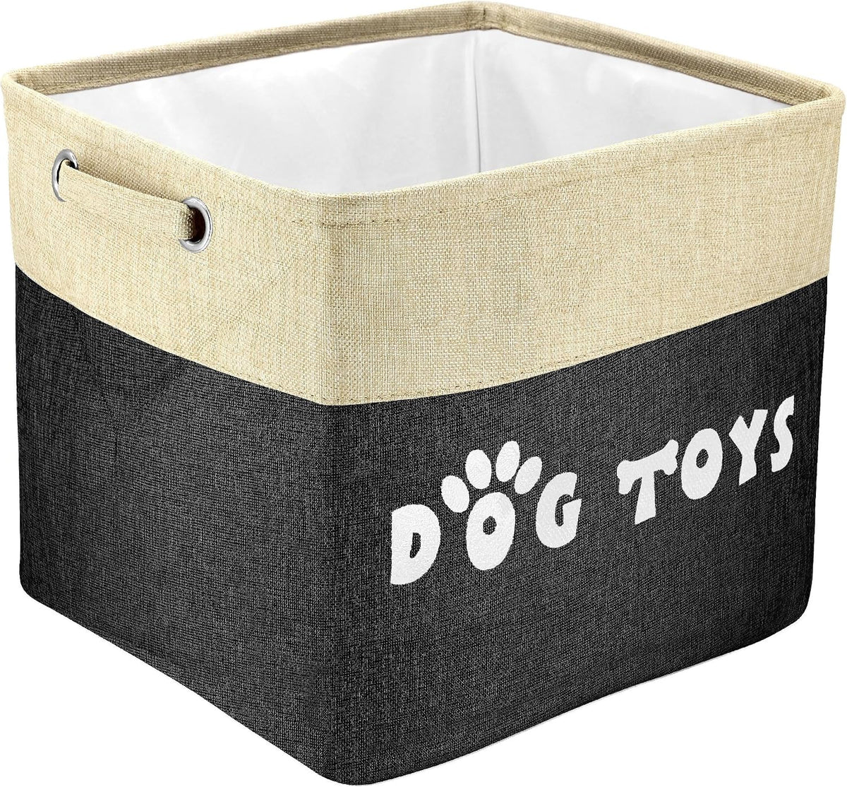 PET ARTIST Dog Toy Basket, Collapsible Dog Toy Bin Box with Comfortable Handles, Large Pet Toy Storage Basket Organizer for Accessories, Toys,Coat & Clothing,Blanket Leash (Brown, M:15"x11"x9") - Image 15