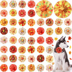 Huhumy 50 Pcs Summer Collar Bows for Dogs Hawaiian Bow Ties Flowers Charms Attachment for Small Medium Large Dogs Cats Collar Accessories Summer Party Costumes - Image 11