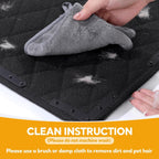 Portable Hombys dog bed folded for travel and storage