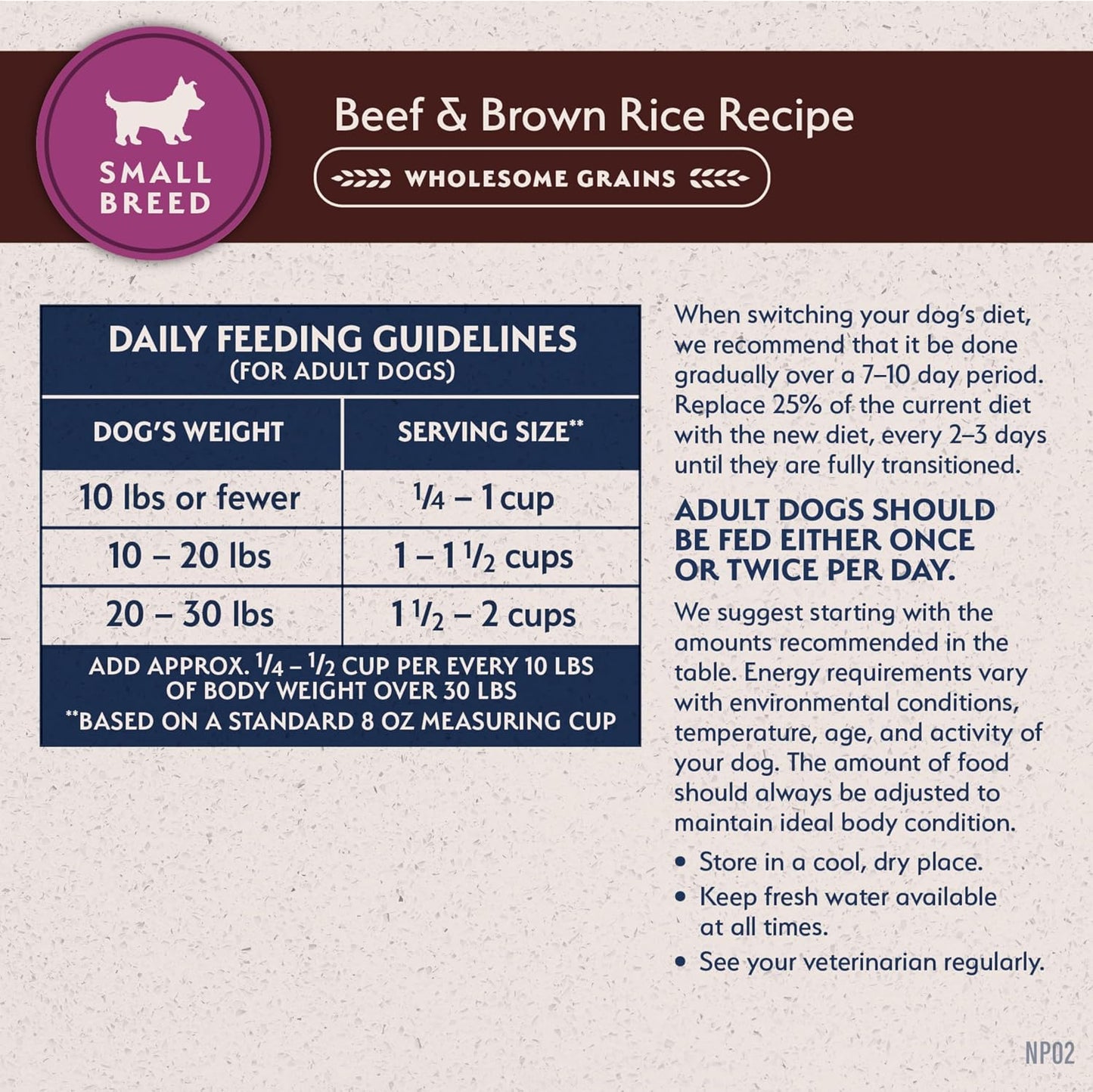Natural Balance Limited Ingredient Small-Breed Adult Dry Dog Food with Healthy Grains, Beef & Brown Rice, 4 Pound (Pack of 1) - Image 9