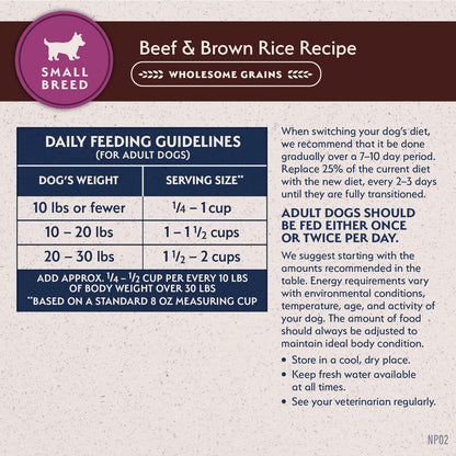 Natural Balance Limited Ingredient Small-Breed Adult Dry Dog Food with Healthy Grains, Beef & Brown Rice, 4 Pound (Pack of 1) - Image 9