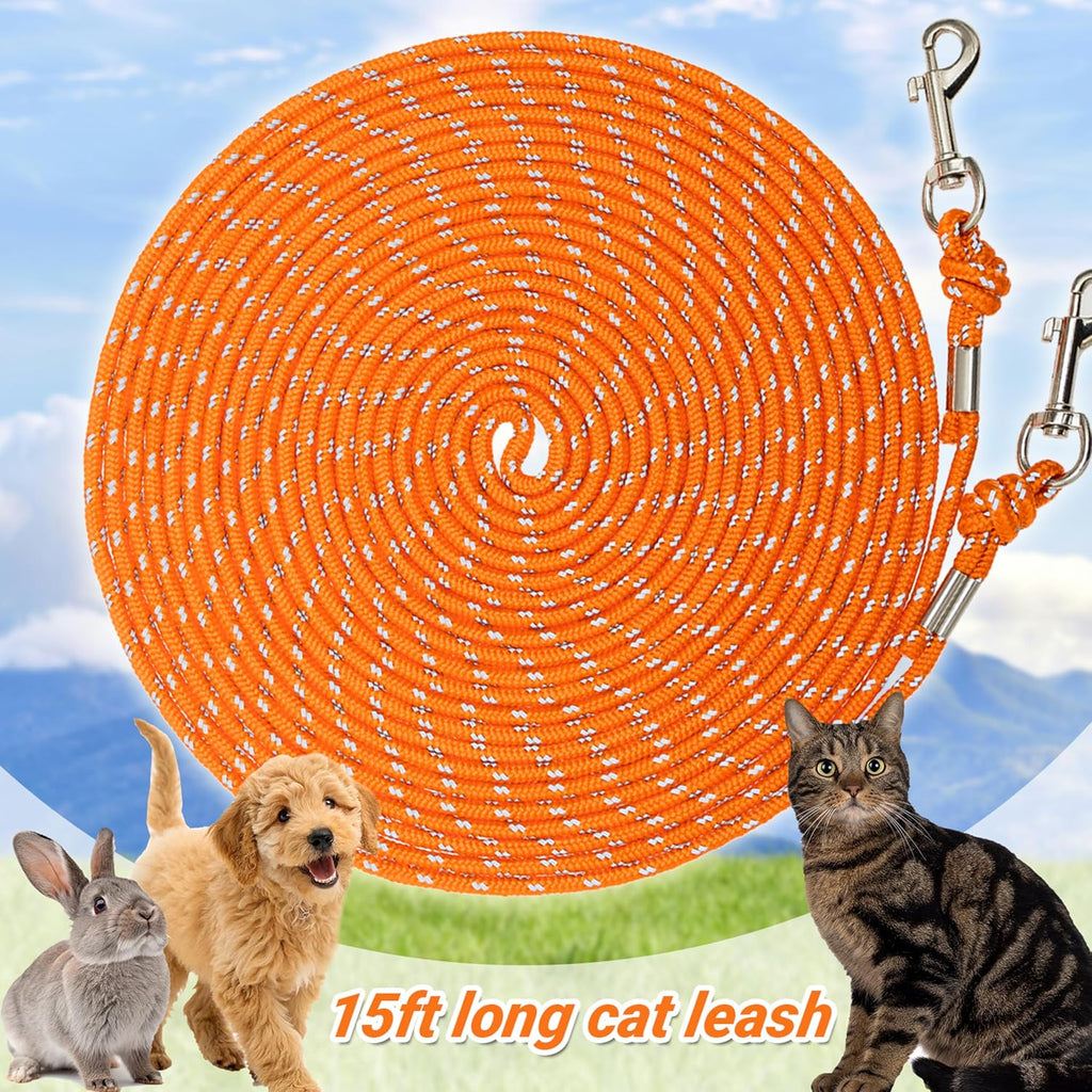 Cherpet cat leash with secure metal hook