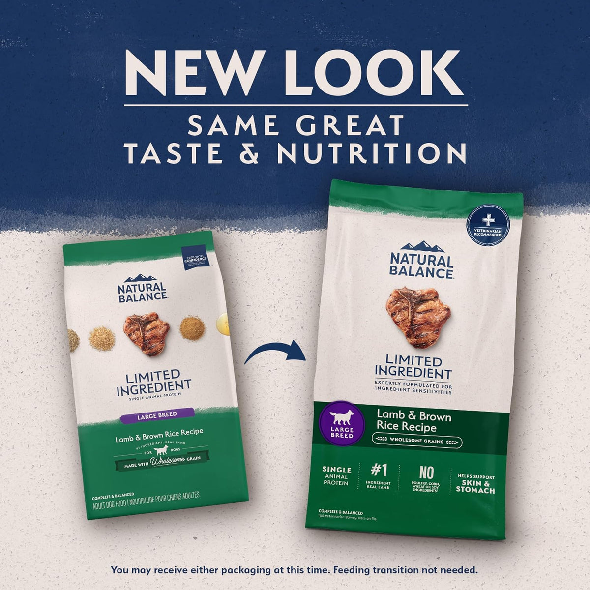 Natural Balance large breed adult dog food lamb recipe single animal protein premium kibble