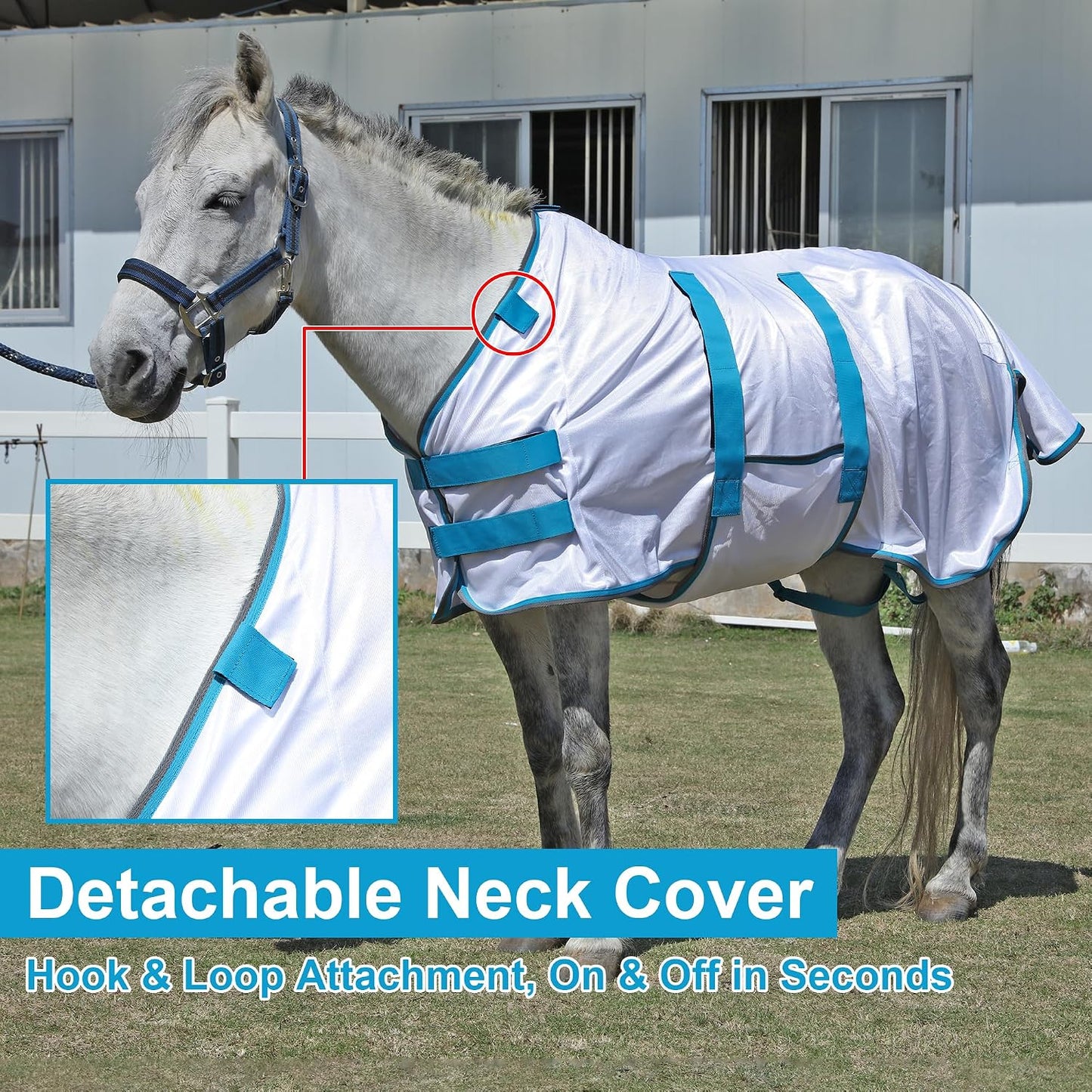 LEAFOREST breathable summer horse sheet material close up texture