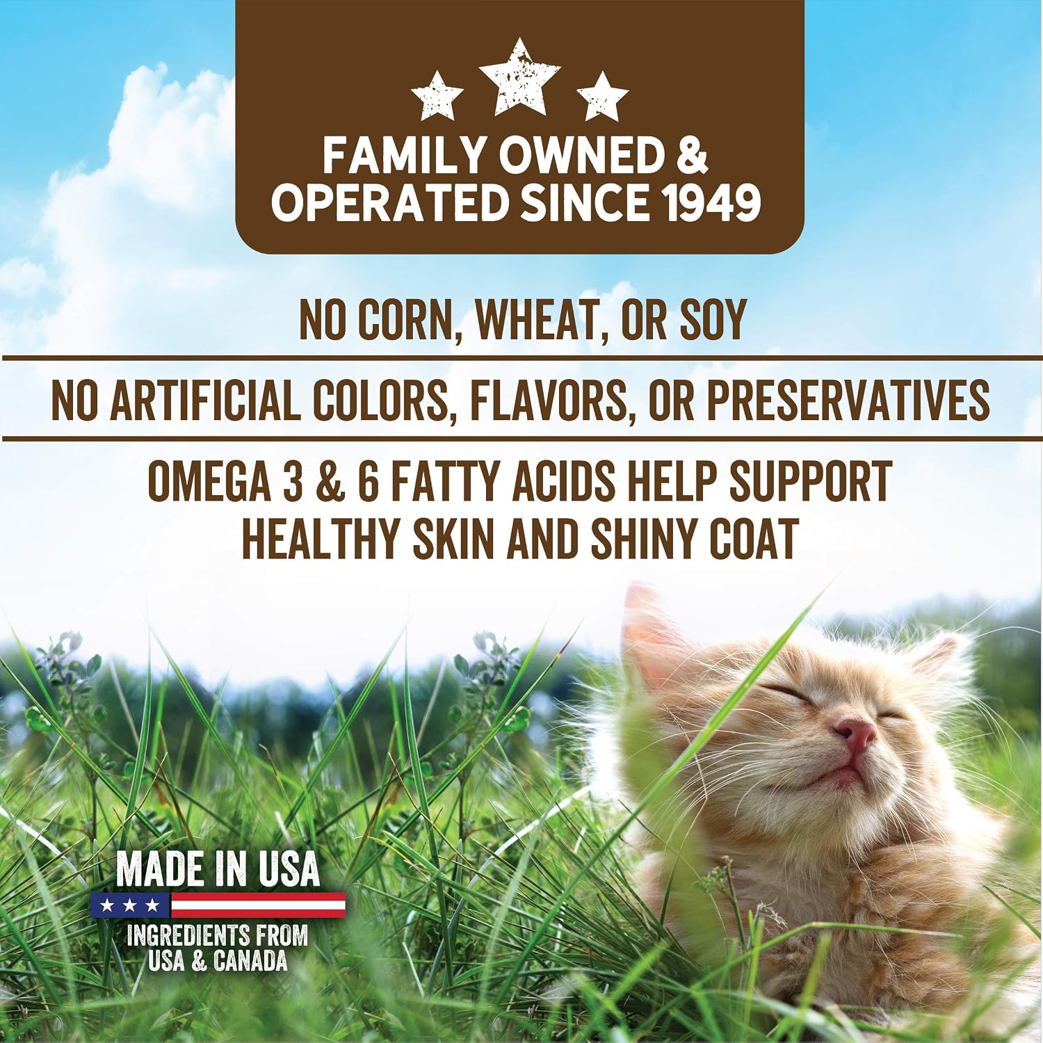 Evolve grain free cat food nutritional information label