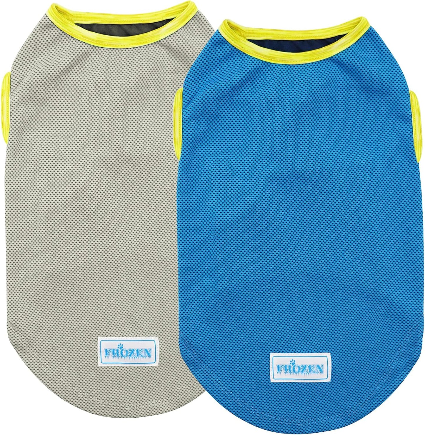 KYEESE 2Pack Dog Cooling Shirt, Breathable Dog Shirt for Small Dogs, Sun Protection Dogs Cooling Vest Tank Top, Lightweight Soft Sleeveless Summer Pet Clothes, Polar Bear+Ice, M - Image 10