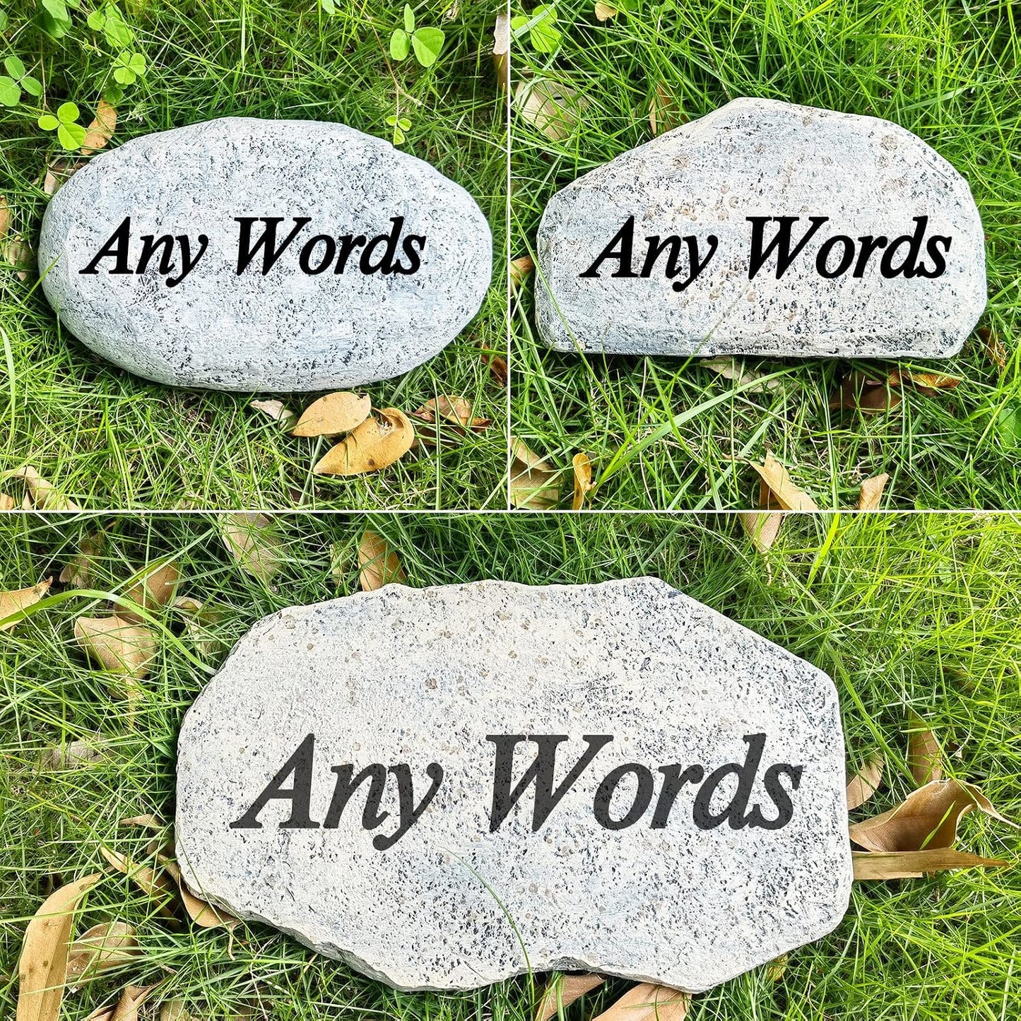Zatanmulo Personalized Pet Memorial Stone, Garden Memorial Stone Personalized, Cat Headstone, Cat Tombstone, Memorial Plaque Outdoor, Garden Stepping Stone (Cat) - Image 14