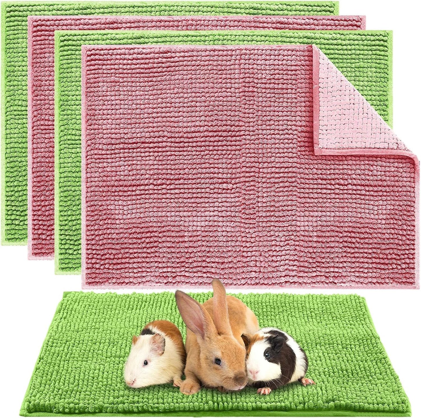 Amylove 4 pieces guinea pig cage liner set front view