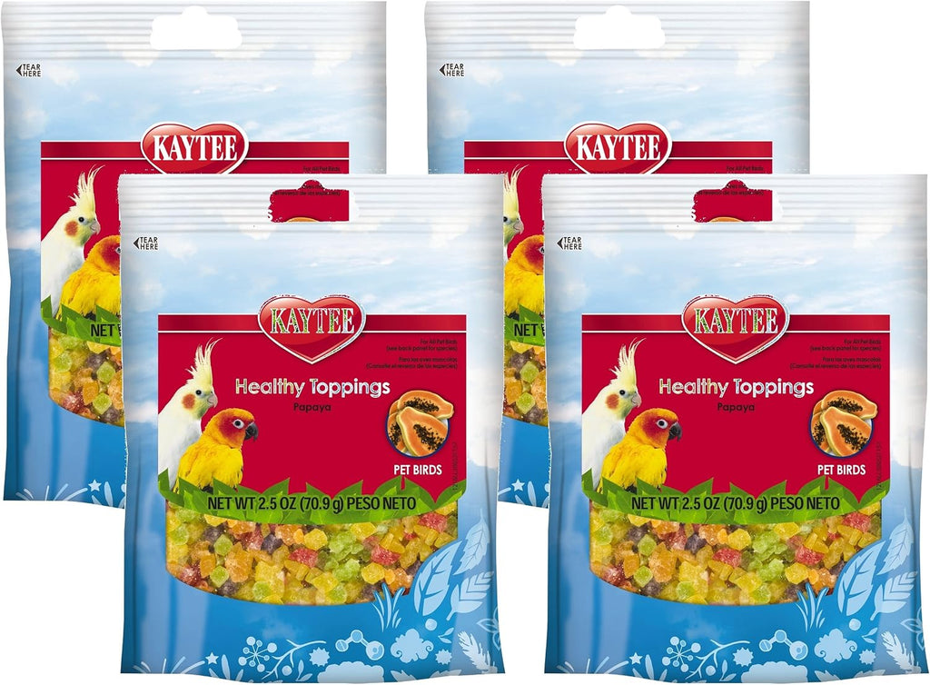Kaytee Fiesta Healthy Toppings Papaya Bits For All Pet Birds, 2.5-Oz Bag - Image 9