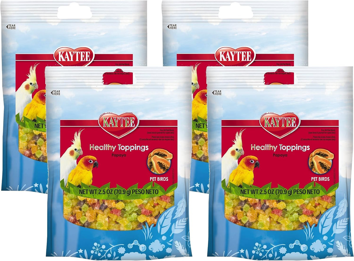 Kaytee Fiesta Healthy Toppings Papaya Bits For All Pet Birds, 2.5-Oz Bag - Image 9