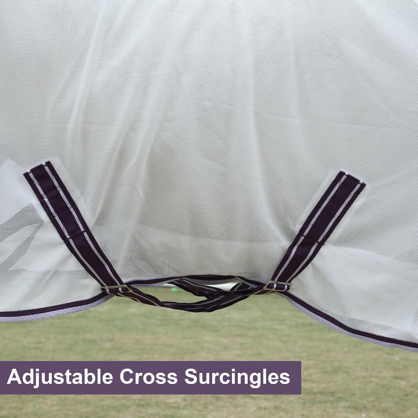 LEAFOREST breathable fly blanket adjustable belly surcingles
