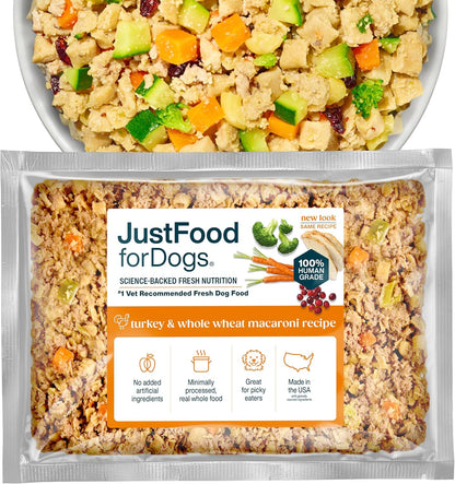 JustFoodForDogs Frozen Fresh Dog Food, Complete Meal or Topper, Chicken & Rice Human Grade Recipe, 18 oz (Pack of 7) - Image 15