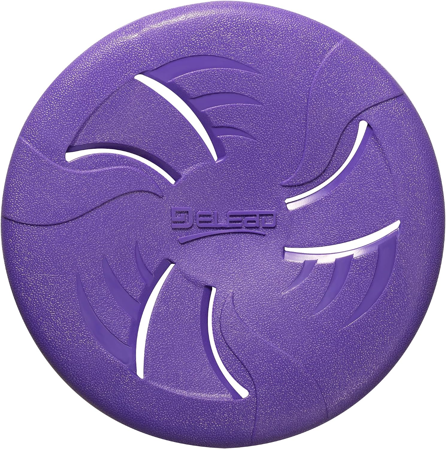 Hongezey Indestructible Dog Flying Disc purple front view