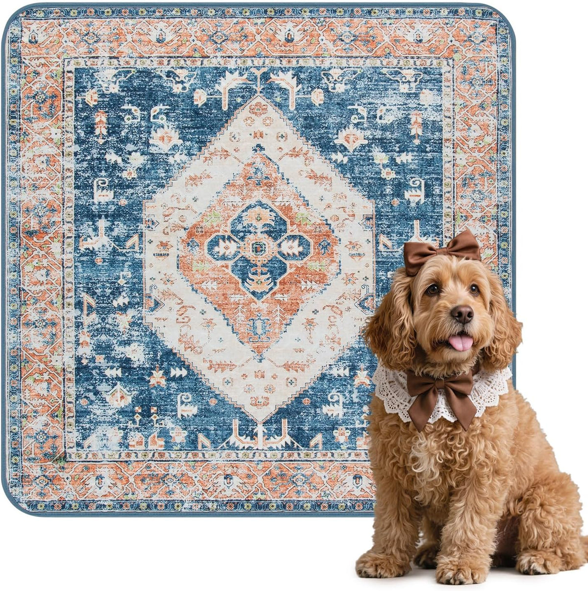 Lahome Reusable Washable Puppy Pads - 2 Pack Super Absorbent & Waterproof Dog Training Mats for Potty, Crate and Floor - Leakproof Pee Pads with Non-Slip Backing (Gray, 36"x48") - Image 15