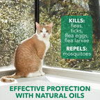 Hartz cat spray with cedarwood and lemongrass oil ingredients label