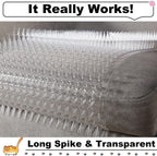 Nuanchu clear plastic spike mats for home garden protection