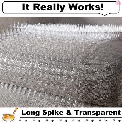 Nuanchu clear plastic spike mats for home garden protection