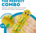 Durable firehose material texture on Outward Hound lizard toy