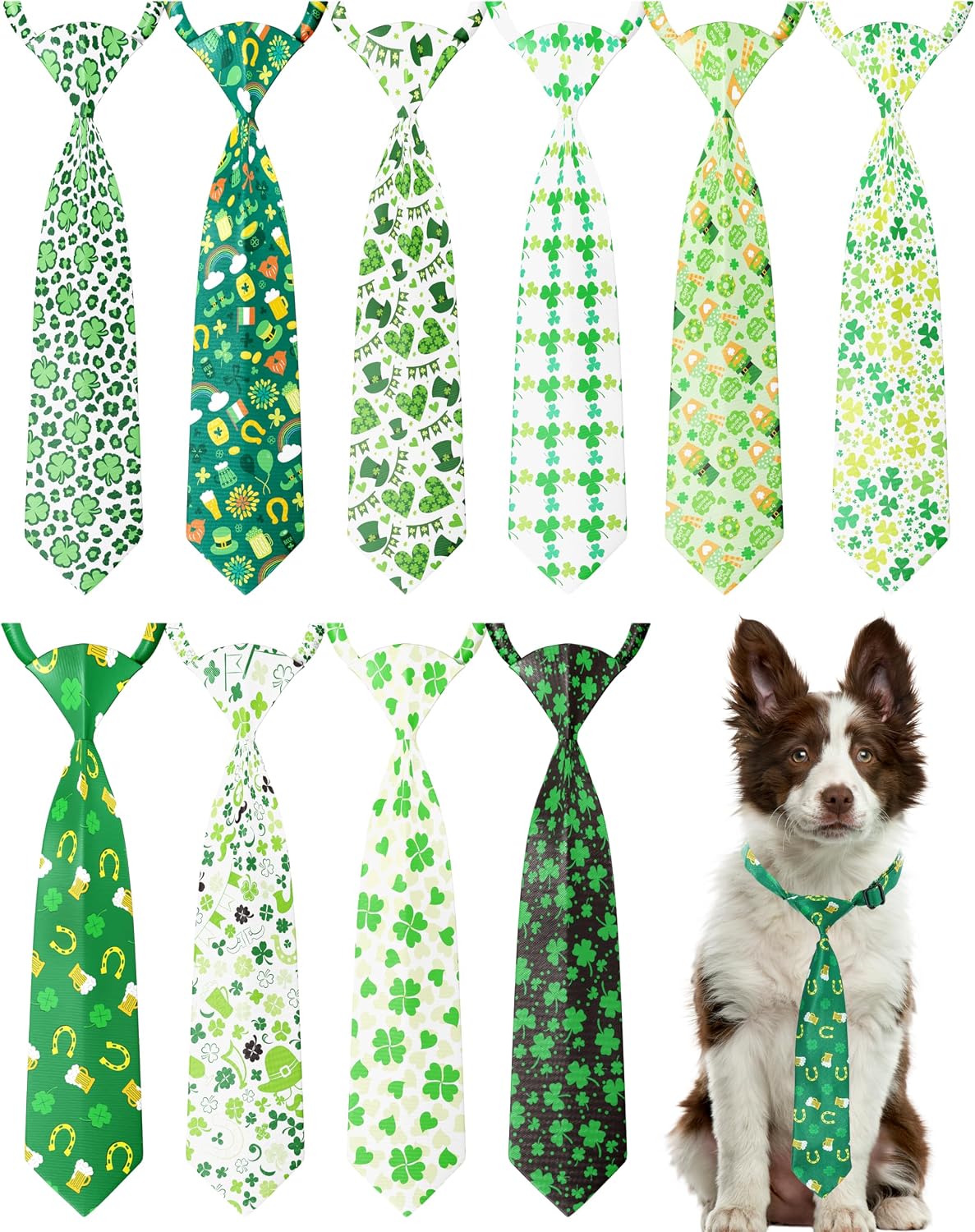 PET SHOW 10 Pack Holiday Small Dog Ties Neckties for Doggies Cats Adjustable Grooming Accessories Neck Ties Bowties Girl Boy Pets Festival Costumes Puppy Wedding Party Gift Favor - Image 9
