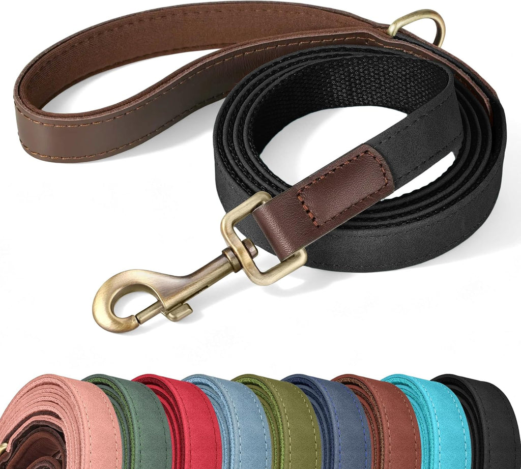 Didog PU Leather Dog Leash for Small Dogs 4.5ft, Soft Padded Handle Dog Leashes for Medium Size, Walking and Training Leashes Faux Leather for Large Pet,Green - Image 13