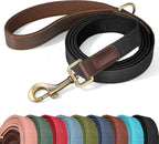 Didog PU Leather Dog Leash for Small Dogs 4.5ft, Soft Padded Handle Dog Leashes for Medium Size, Walking and Training Leashes Faux Leather for Large Pet,Green - Image 13
