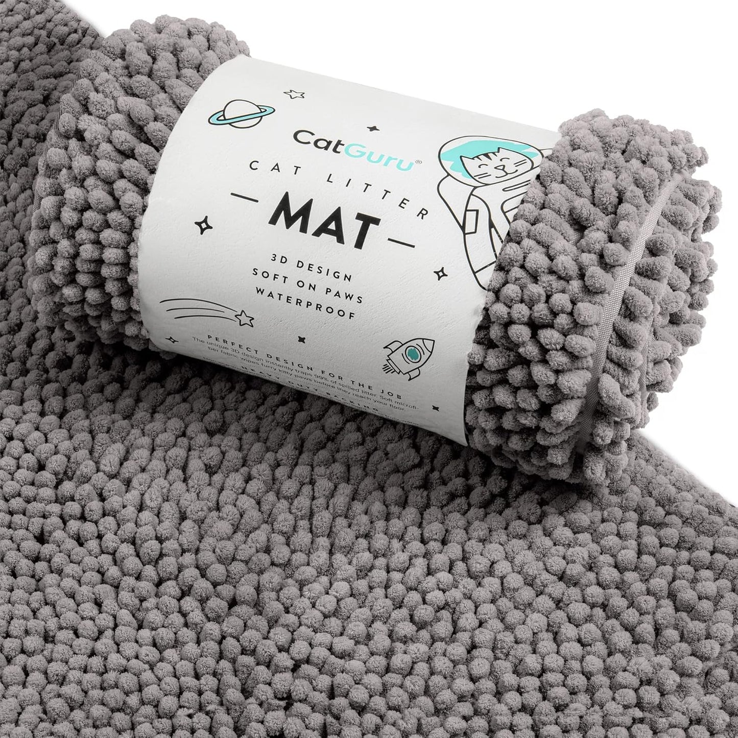 Authentic USA imported CatGuru cat litter mat packaged for home delivery