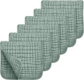 Looxii muslin burp cloths 6 pack dark green front view