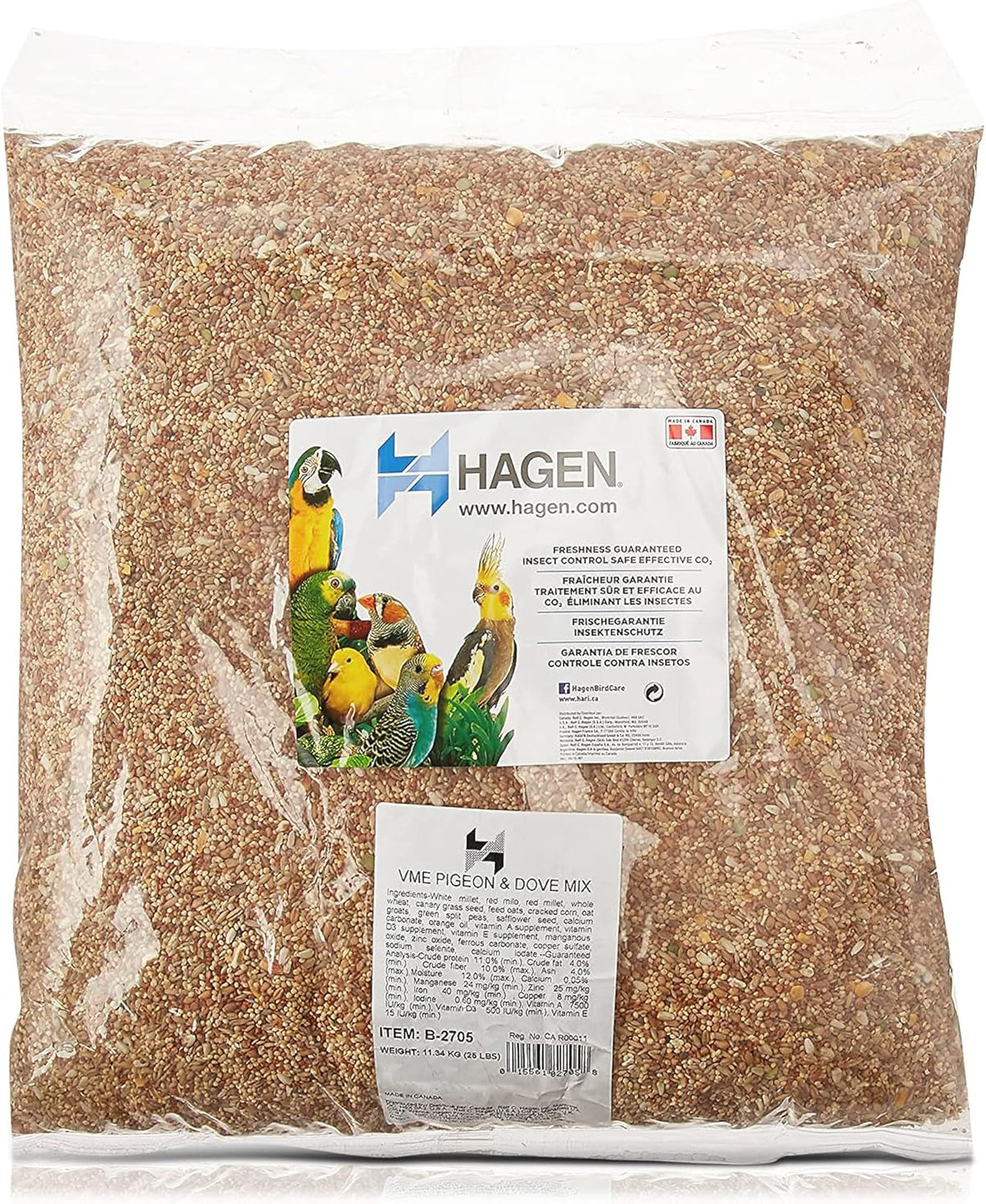 Hagen Pigeon & Dove Seed - Original Formula Bird Food, 6 lb Bag - Nutritionally Complete Seed Mix with Vitamins & Minerals - Wild & Captive Bird Diet - Insect-Resistant Air-Tight Packaging - Image 10
