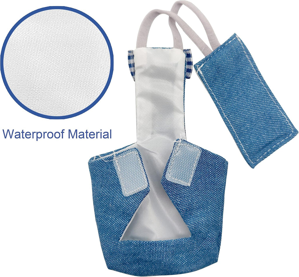 Back view of Vanfavori bird diaper with absorbent pad slot