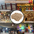 Detailed view of durable multi-strand jute fiber texture