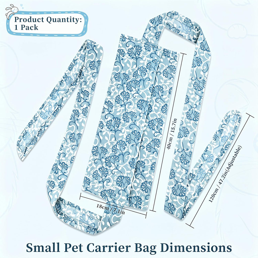 Guinea Pig & Bearded Dragon Carrier, 2-in-1 Guinea Pig Backpack and Sling, Soft Coral Fleece Bonding Pouch, Portable Travel Carrier Bag for Small Pets, Blue - Image 9