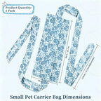 Guinea Pig & Bearded Dragon Carrier, 2-in-1 Guinea Pig Backpack and Sling, Soft Coral Fleece Bonding Pouch, Portable Travel Carrier Bag for Small Pets, Blue - Image 9
