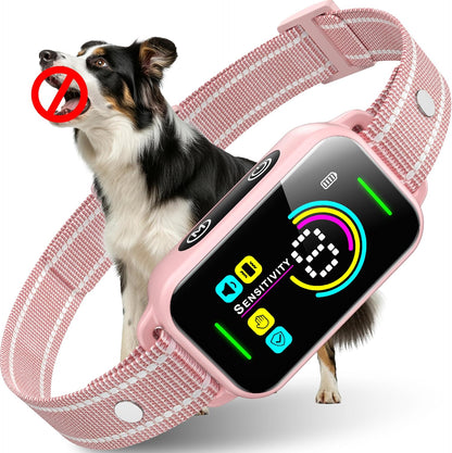 DINJOO Smart Bark Collar - Rechargeable Anti Barking Training Collar with 8 Adjustable Sensitivity, Beep & Shock (Dark Black) for Large, Medium & Small Dogs - Image 9